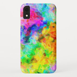 Bright Paintbrush Colors iPhone XR Case