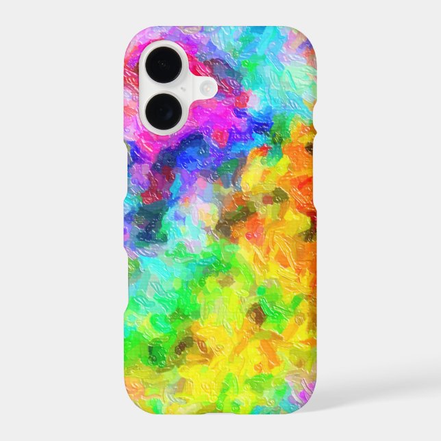Bright Paintbrush Colors Iphone Case (Back)