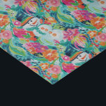 Bright Palm Beach Christmas Snowman Tissue Paper<br><div class="desc">PreppyPrint.com - Celebrate Christmas in Palm Beach style! Transfer this design onto the products of your choice too! Please visit my designer store,  PreppyPrint.com,  for coordinating items.</div>