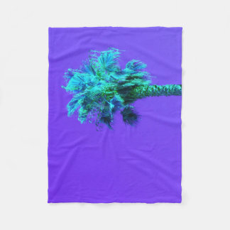 Bright Palm Tree Fleece Blanket