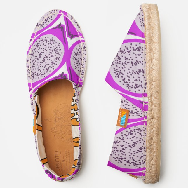 Bright Papaya Fruit Slices Espadrilles (Side)