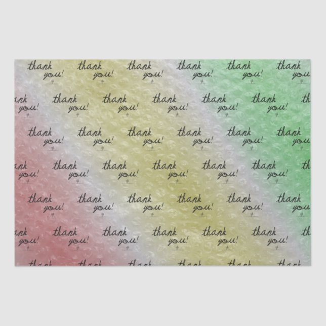 Bright Parol Bubble Wrap Reseller Thank You Tissue Paper (Front)