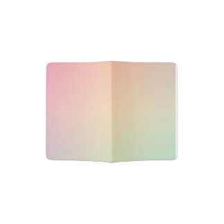 bright pastel colors passport holder