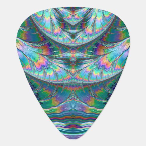 BRIGHT PASTEL original fractal Guitar Pick