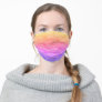 Bright Pastel Rainbow Van Gogh Style Sun and Sky Adult Cloth Face Mask