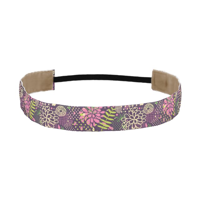 Bright pattern athletic headband (Front)