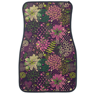 Bright pattern car floor mat