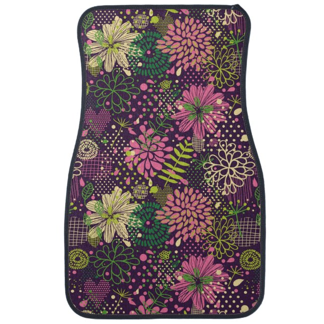 Bright pattern car floor mat (Front)