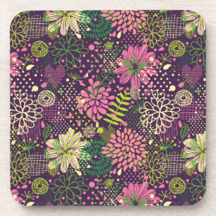 Bright pattern drink coaster