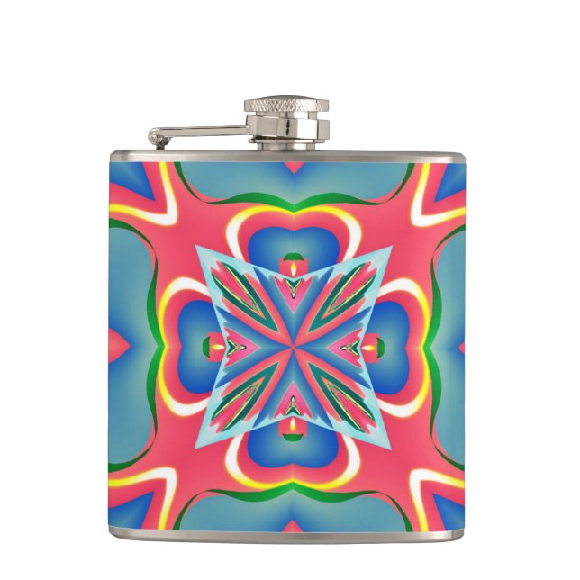 Bright Pattern Flask (Front)