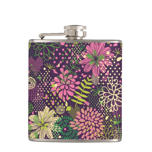 Bright pattern flask (Front)