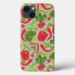Bright pattern from fresh vegetables iPhone 13 case