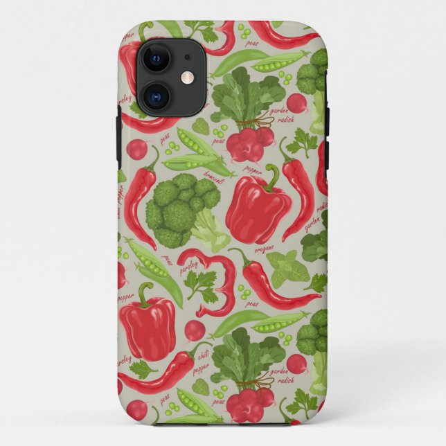 Bright pattern from fresh vegetables Case-Mate iPhone case (Back)