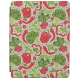 Bright pattern from fresh vegetables iPad smart cover