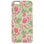 Bright pattern from fresh vegetables clear iPhone 6 plus case
