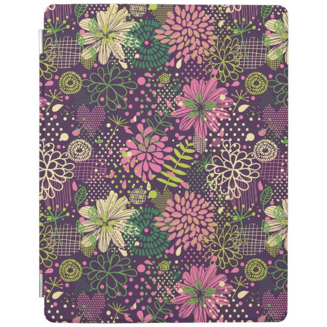 Bright pattern iPad smart cover (Front)