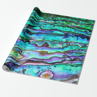 Bright Paua Shell Abalone Wrapping Paper