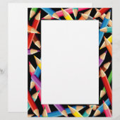 Bright Pencils Frame Flat Sheet (Front/Back)