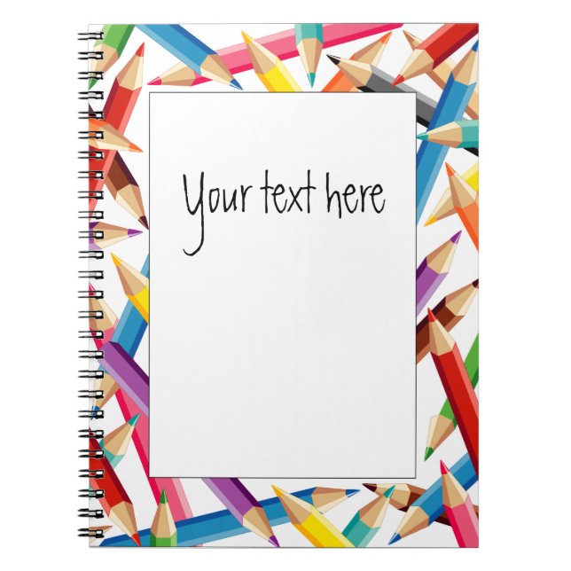 Bright Pencils Frame Notebook (Front)