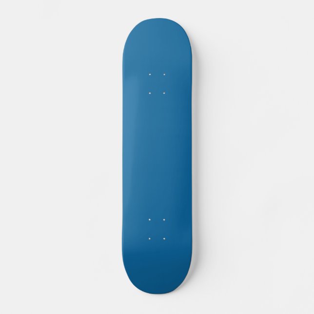 Bright Persian Blue Trend Color Template Blank Skateboard (Front)