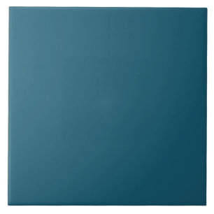 Bright Persian Blue Trend Color Template Blank Tile
