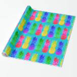 Bright Pineapples Wrapping Paper