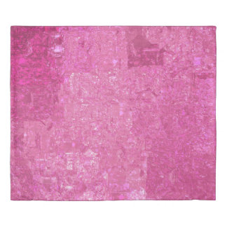 Bright Pink Abstract Mosaic Gloss Duvet Cover