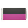 Bright Pink and Black Simple Extra Wide Stripes Eraser