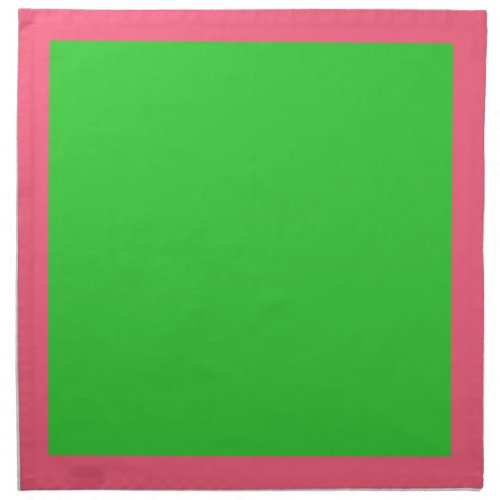 Bright Pink and Lime Green Napkins