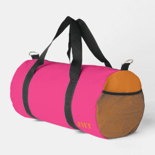 Bright Pink and Orange Monogram Duffle Bag