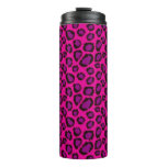 Bright Pink And Purple Leopard Print Pattern Thermal Tumbler