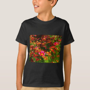 Bright pink and yellow Daisy Wild flowers T-Shirt