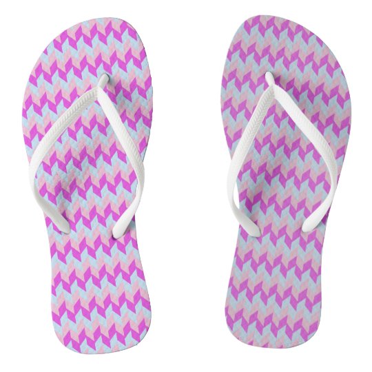 bright pink flip flops