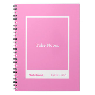 Bright Pink Block Quote Classic Notebook