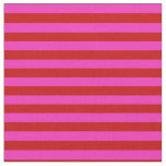 Bright pink, bright red stipe, stripes fabric