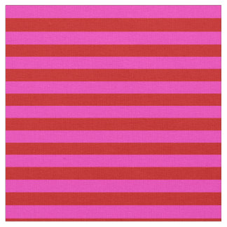 Bright pink, bright red stipe, stripes fabric