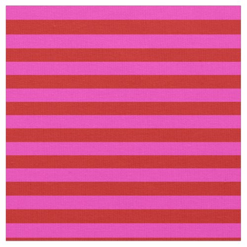 Bright pink bright red stipe stripes fabric
