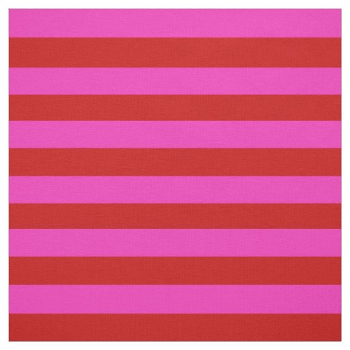 Bright pink, bright red stipe, stripes fabric