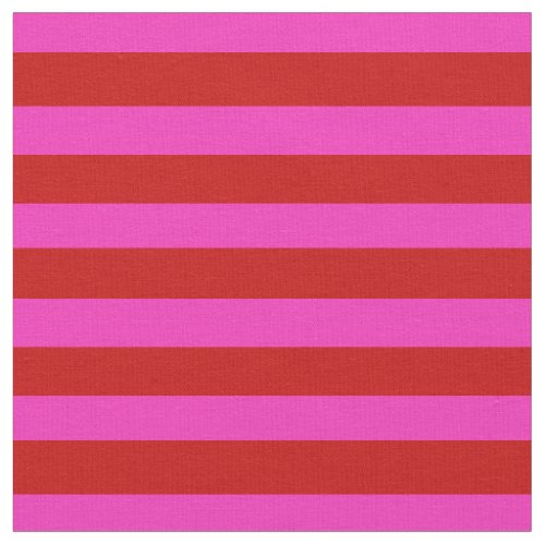 Bright pink Bright red stipe stripes Fabric