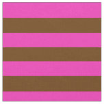 Bright pink, coco brown stipe, stripes fabric