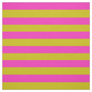Bright pink, dark gold stipe, stripes fabric