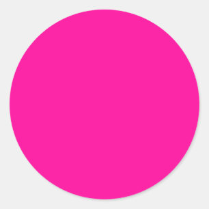 Bright Pink Dot Or Cirlce Classic Round Sticker