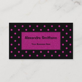 Bright Pink Dots on Black Background