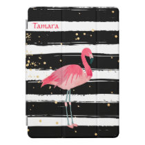 Bright Pink Flamingo Stripes iPad Pro Cover Bright Pink Flamingo Stripes iPad Pro Cover