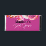 Bright Pink Floral Bridal Shower Candy Bar Favor<br><div class="desc">Looking for the perfect favors for your bridal shower? Look no further! Our Bright Pink Floral Bridal Shower Hershey Bar Candy Favors are the ideal choice to add a touch of sweetness to your special day. These candy favors feature a vibrant pink floral design that will surely catch the eye...</div>