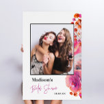 Bright Pink Floral Selfie Frame Photo Prop Foam Board<br><div class="desc">Capture picture-perfect moments at your bridal shower with our Bright Pink Floral Selfie Frame Photo Prop! This stunning floral-themed photo prop features vibrant pink flowers, making it the perfect accessory for your bridal shower decorations. The selfie frame is designed to be a fun and interactive addition to your event, allowing...</div>