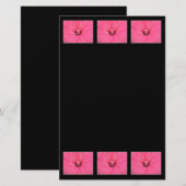 Bright Pink Flower. (Front/Back)