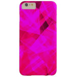 Bright Pink Geometric Pattern Barely There Iphone 6 Plus Case at Zazzle