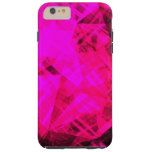 Bright Pink Geometric Pattern Tough Iphone 6 Plus Case at Zazzle