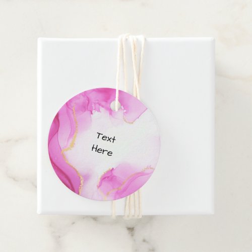 Bright Pink Gift or Favor Tag